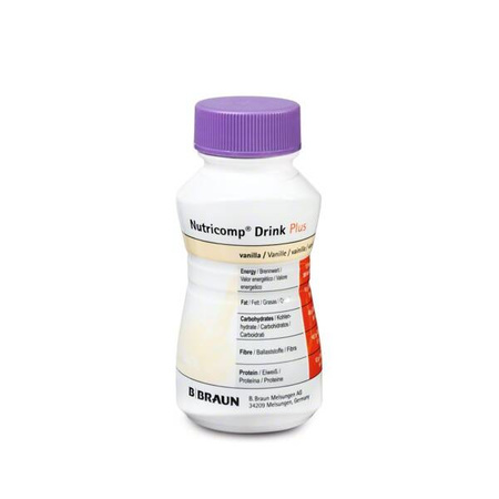 NUTRICOMP Drink Plus smak waniliowy, 4x200 ml