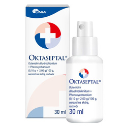 Oktaseptal aer.naskórę,roztwór 30ml