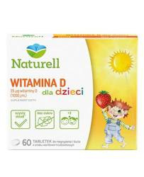 Naturell Witamina D dla dzieci, 60 tabletek