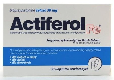 Actiferol Fe 30 mg x 30 kapsułek