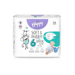 Bella Happy Pieluchy Junior Extra Soft & Delicate 15+ kg 34 szt