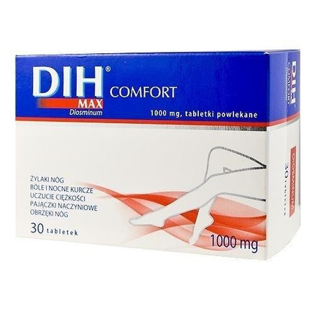 DIH MAX COMFORT 1000mg 30 tabletek powlekanych