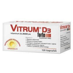 Vitrum D3 Forte 2000j.m, 120 kapsułek  