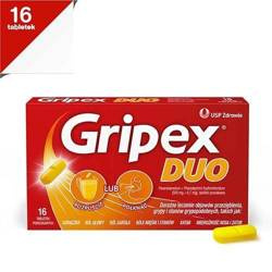 Gripex Duo tabl.powl. 0,5g+6,1mg 16 tabl.