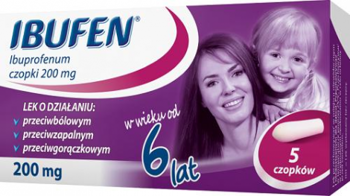 Ibufen Baby 200mg, 5 czopków