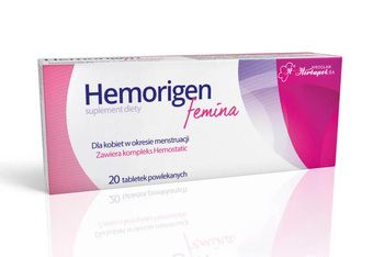 Hemorigen femina, 20 tabletek powlekanych