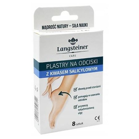 Plastry na odciski z kwasem salicylowym - 8 sztuk