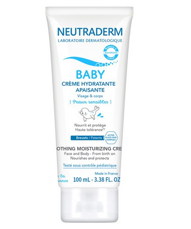 NEUTRADERM Baby Łagodzący Krem nawilżający do twarzy i ciała, 100 ml