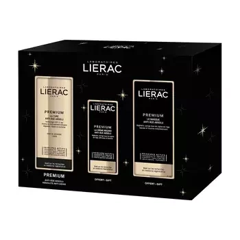 Lierac Premium Zestaw Świąteczny o działaniu anti-aging: kuracja+ krem pod oczy + maska, 30 ml + 15 ml + 75 ml 