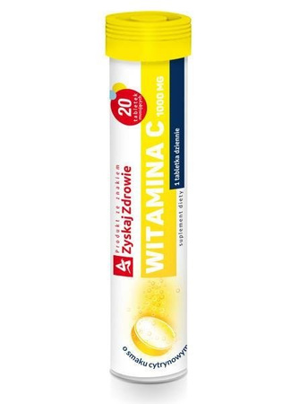 Witamina C 1000mg 20 tabletek musujących, Zyskaj Zdrowie