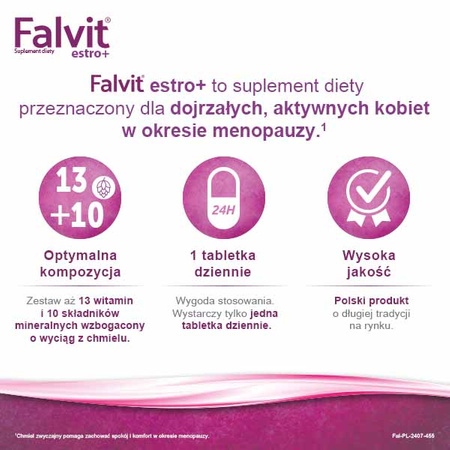 Falvit Estro+ tabletki powlekane 60 sztuk