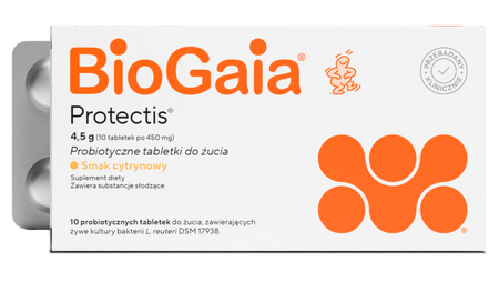 BioGaia probiotyczne tabeteki do żucia 10 sztuk 