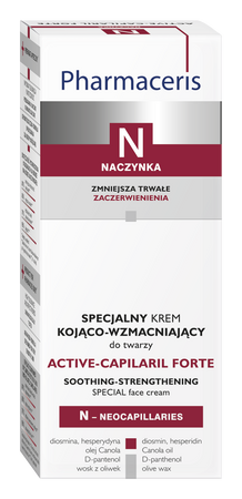 PHARMACERIS N ACTIVE-CAPILARIL FORTE Specjalny krem kojąco-wzmacniający, 30ml 