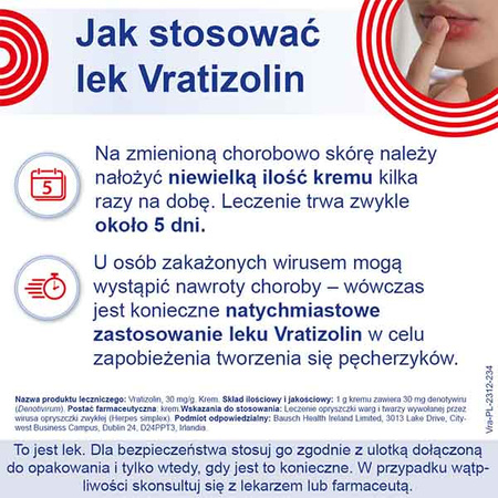 Vratizolin 3% krem, 3 g