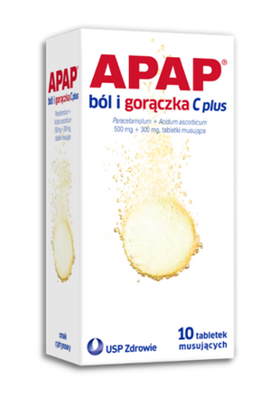 Apap Przeziębienie Fast, 10 tabletki musujące 