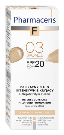 PHARMACERIS F delikatny fluid kryjący 03 SPF20, 30ml