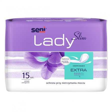 Seni Lady Slim Extra - wkładki urologiczne, 15 sztuk