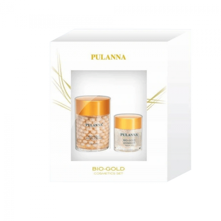 PULANNA BIO-GOLD Krem perłowy ze złotem 60g+ BIO-GOLD krem  pod oczy 21g