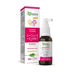Witaminy Junior A+D3+E+K2 MK7 spray 30ml 