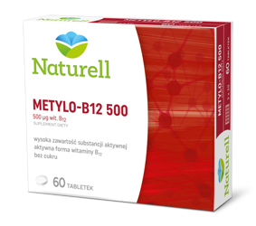 NATURELL Metylo B-12 500, 60 tabletek