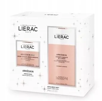 Lierac Arkeskin Zestaw Promocyjny , krem na dzień, 50 ml + suplement diety, 60 sztuk
