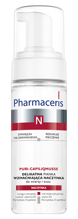 PHARMACERIS N PURI-CAPILIQMUSSE Delikatna pianka wzmacniająca naczynka, 150ml 