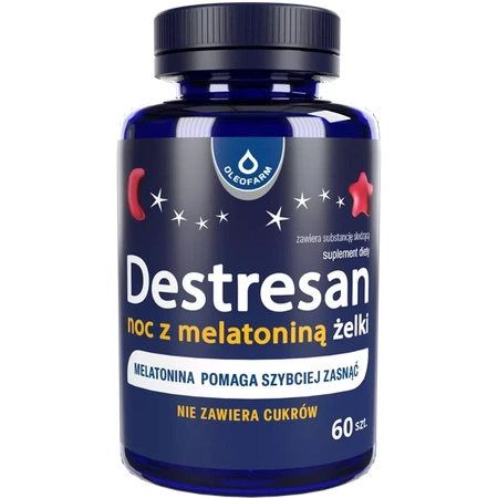 Destresan Noc Z Melatoniną żelki, 60 sztuk
