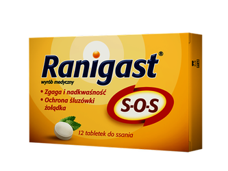 Ranigast SOS, 12 tabletek do ssania