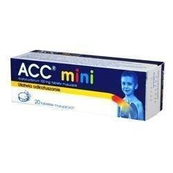 ACC mini 100mg, 20 tabletki musujące