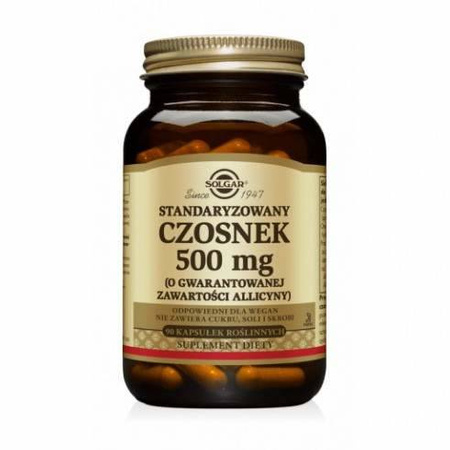 Solgar Czosnek standaryzowany 500 mg 90 kapsułek 