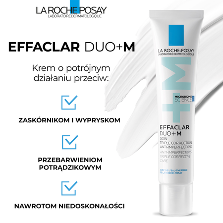 La Roche-Posay Effaclar Duo+ M Krem o potrójnym działaniu, 40 ml