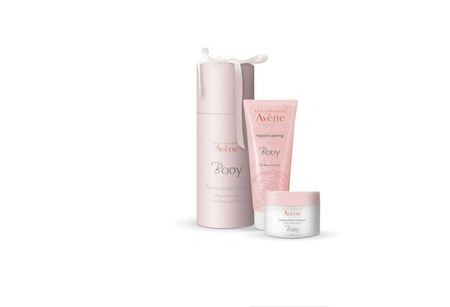 AVENE BODY Otulający Balsam 250ml + Łagodny peeling 200ml