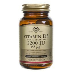 SOLGAR Witamina D3 2200 IU (55 mcg) 50 kapsułek