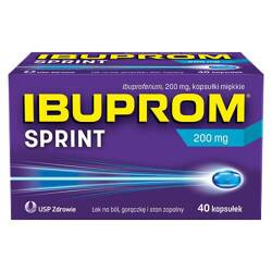 Ibuprom Sprint kapsułki miękkie 200 mg 40 kapsułek