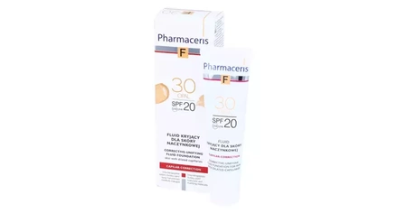 PHARMACERIS F Fluid kryjący dla skóry naczynkowej SPF20 30, 30ml