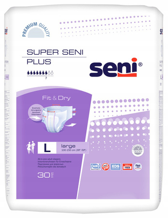 Pieluchomajtki Super Seni Plus L 30 sztuk