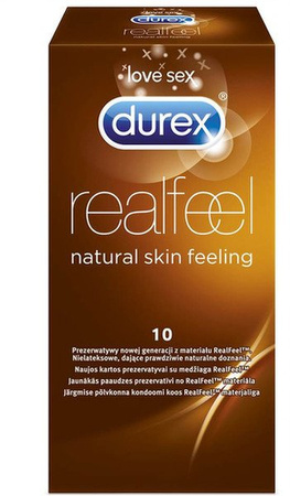 DUREX RealFeel prezerwatywy, 10 sztuk