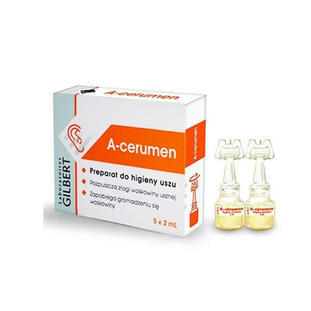 A-CERUMEN preparat do higieny uszu, płyn 5amp. x 2ml