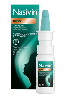 Nasivin soft 0.025% aerozol do nosa, 10 ml