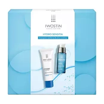 Iwostin Hydro Sensitia, intensywnie nawilżające serum, 30 ml + krem intensywnie nawilżający SPF 15, 50 ml