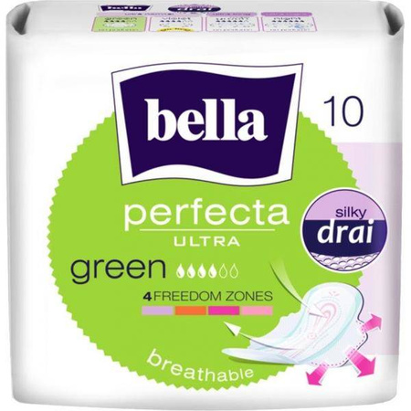 Podpaski Bella Perfecta Green Air, 10 sztuk