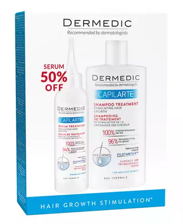 DERMEDIC CAPILARTE Zestaw Szampon, 300 ml+Serum, 150 ml