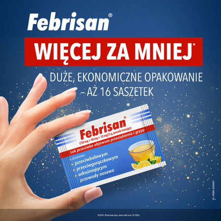 Febrisan proszek musujący, 16 saszetek