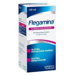 Flegamina syrop smak malinowy 120 ml