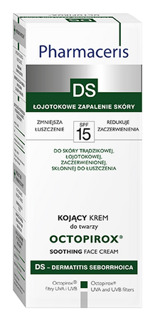 PHARMACERIS DS OCTOPIROX Kojący krem do twarzy SPF15, 30ml