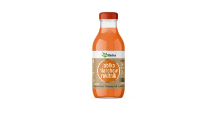 Jabłko, marchew, rokitnik sok 300 ml Ekame