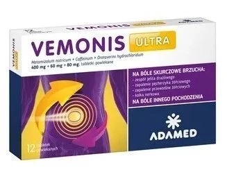 Vemonis Ultra tabletki powlekane 400mg+60mg+80mg, 12 sztuk