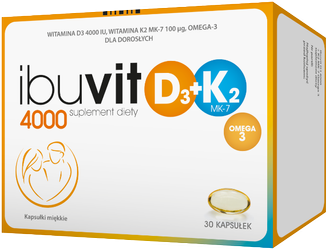 Ibuvit D3 4000 + K2 MK-7 Omega, 30 kapsułek