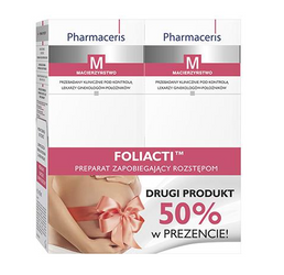 PHARMACERIS M Foliacti Krem przeciw rozstępom, 2x150 ml