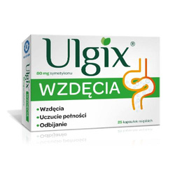 Ulgix Wzdęcia  80 mg 25 kapsułki twarde